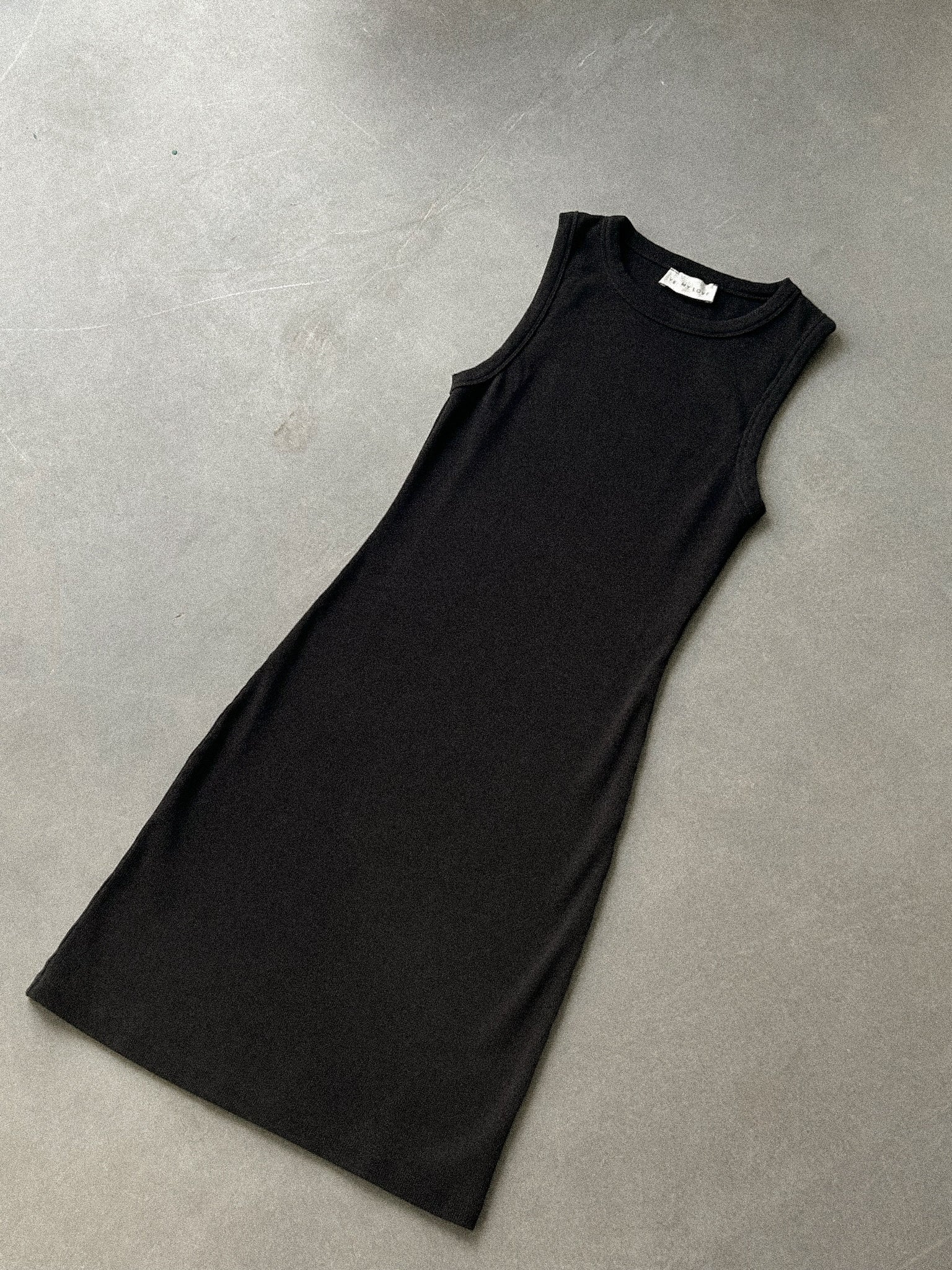 Tank Top Dress - Schwarz