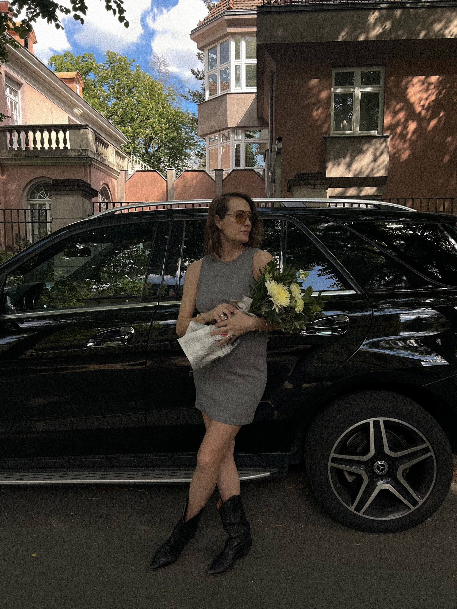 Tank Top Dress - Grau