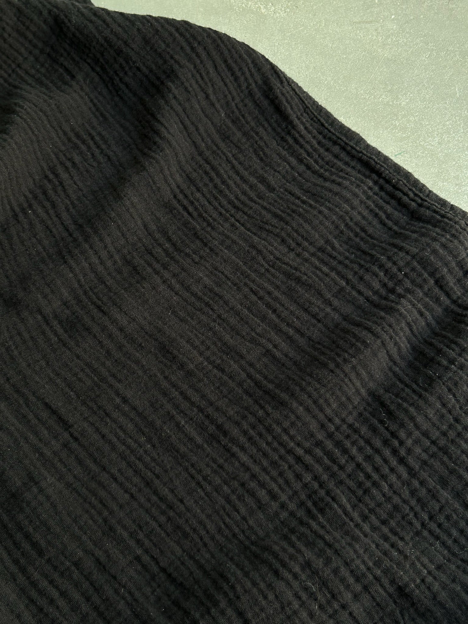 Muslin Tuch / Decke - schwarz